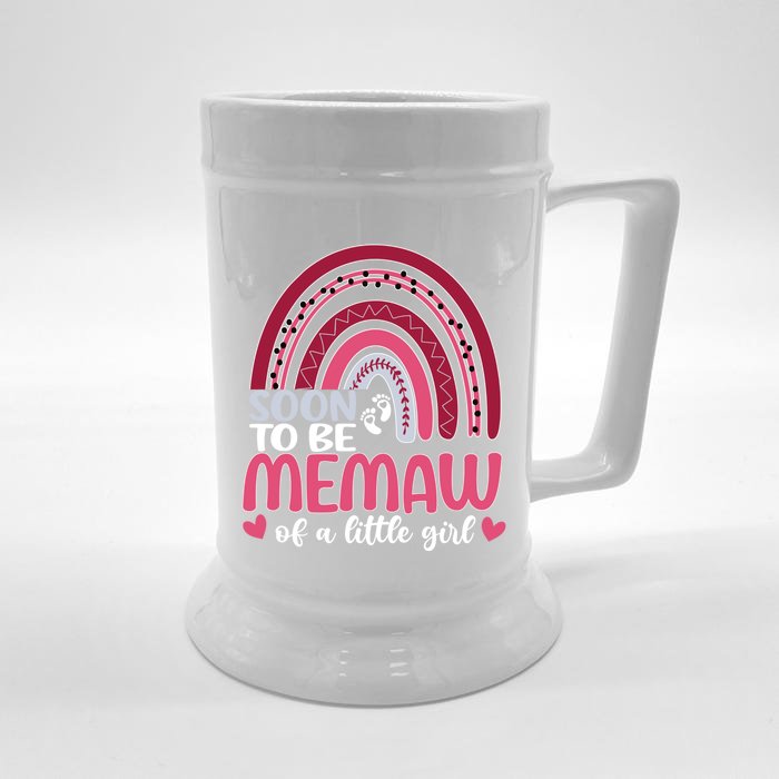 Soon To Be Memaw Of A Promoted To Memaw Future Memaw Meaningful Gift Front & Back Beer Stein