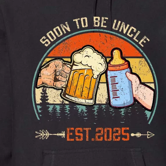 Soon To Be Uncle Again 2025 Funny Pregnancy Announcement Dad Premium Hoodie