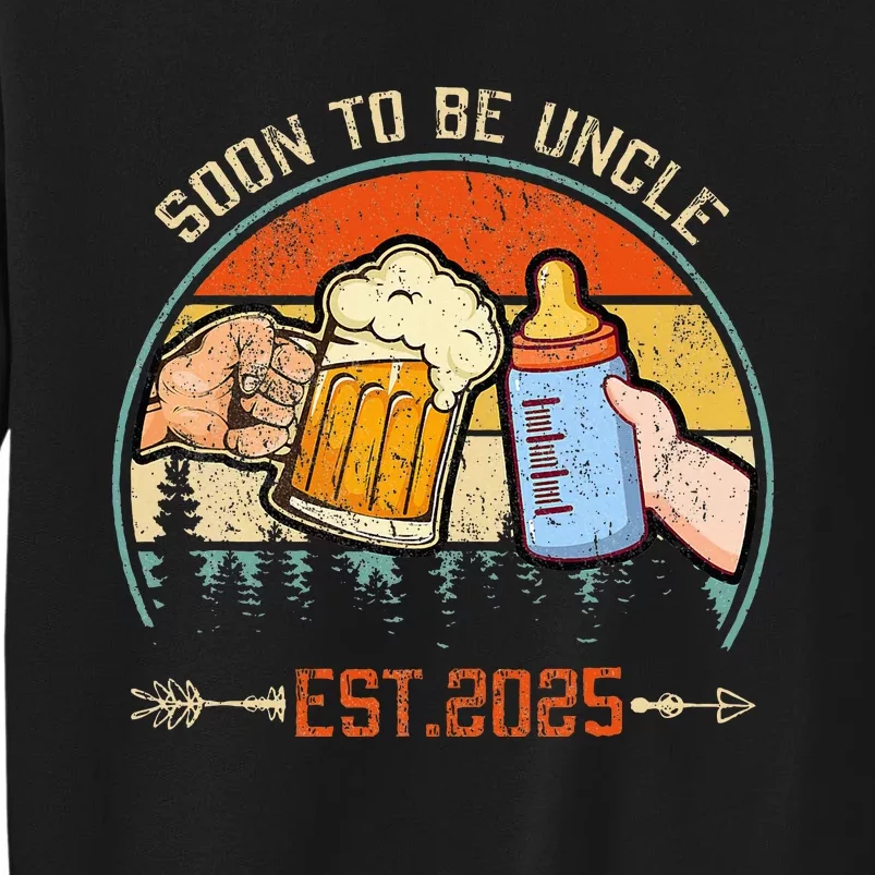 Soon To Be Uncle Again 2025 Funny Pregnancy Announcement Dad Tall Sweatshirt