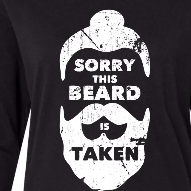 Sorry This Beard Is Taken Gift Valentines Day Gift Womens Cotton Relaxed Long Sleeve T-Shirt