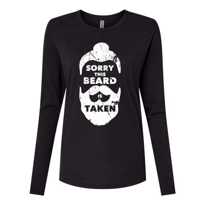 Sorry This Beard Is Taken Gift Valentines Day Gift Womens Cotton Relaxed Long Sleeve T-Shirt