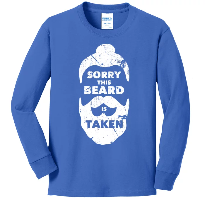 Sorry This Beard Is Taken Gift Valentines Day Gift Kids Long Sleeve Shirt