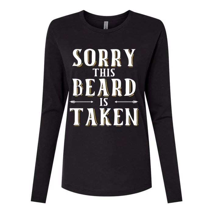 Sorry This Beard Is Taken Gift Valentines Day Gift Womens Cotton Relaxed Long Sleeve T-Shirt