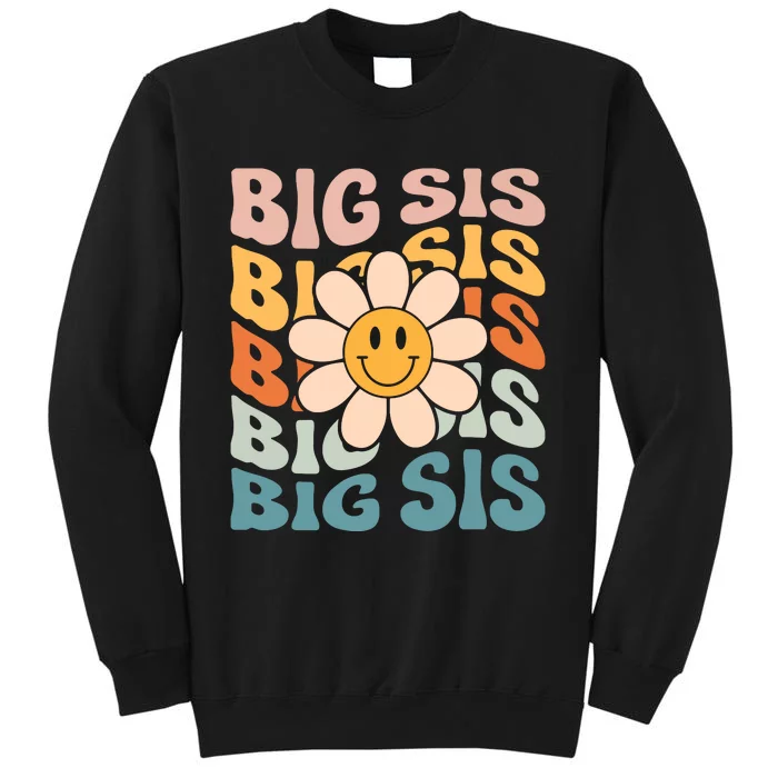 Soon To Be New Big Sister Retro Proud Big Sis Announcement Tall Sweatshirt