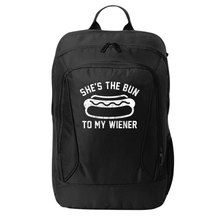 SheS The Bun To My Winer Funny Hotdog City Backpack