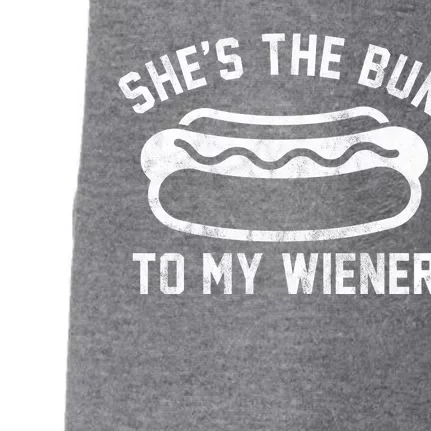 SheS The Bun To My Winer Funny Hotdog Doggie 3-End Fleece Hoodie