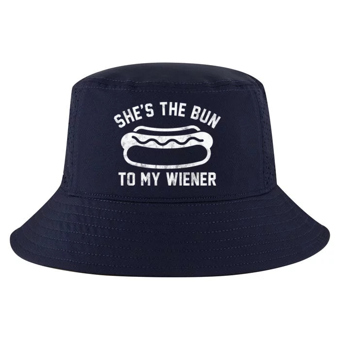 SheS The Bun To My Winer Funny Hotdog Cool Comfort Performance Bucket Hat