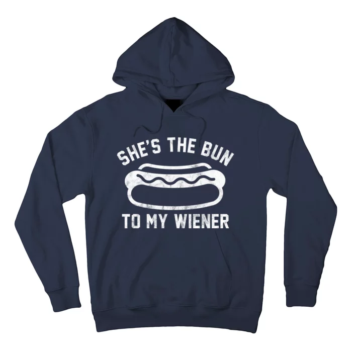 SheS The Bun To My Winer Funny Hotdog Hoodie