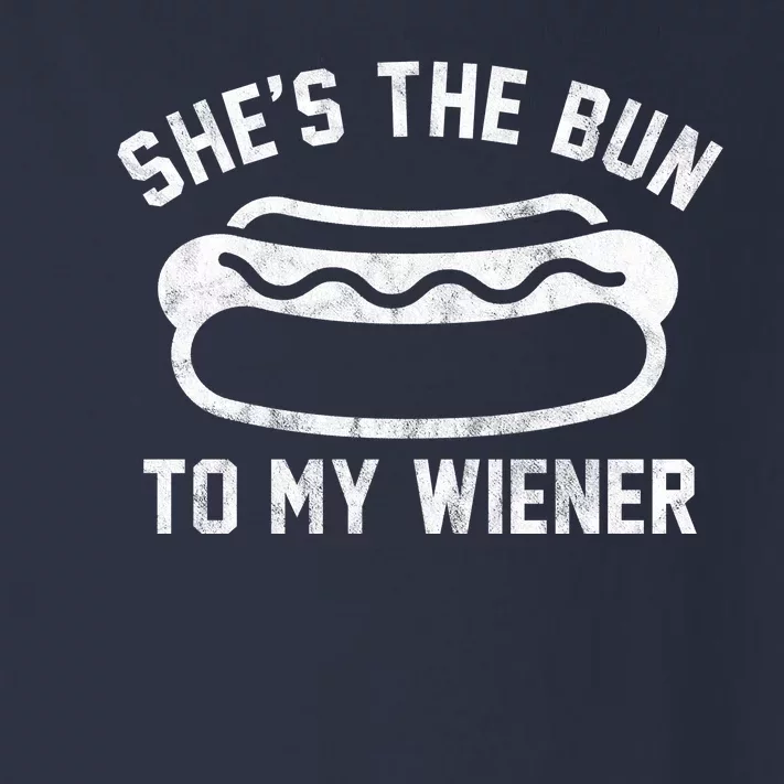 SheS The Bun To My Winer Funny Hotdog Toddler Long Sleeve Shirt