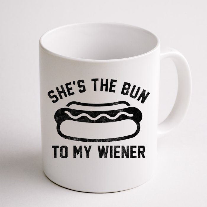 SheS The Bun To My Winer Funny Hotdog Front & Back Coffee Mug