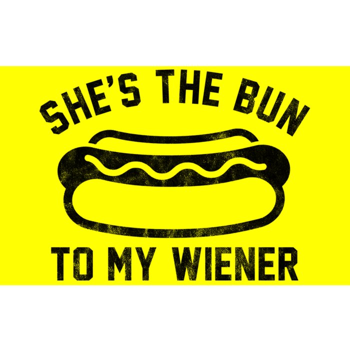 SheS The Bun To My Winer Funny Hotdog Bumper Sticker