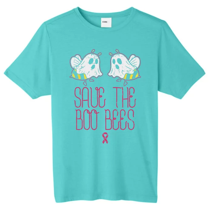 Save The Boobees Boo Bees Breast Cancer Halloween Funny ChromaSoft Performance T-Shirt