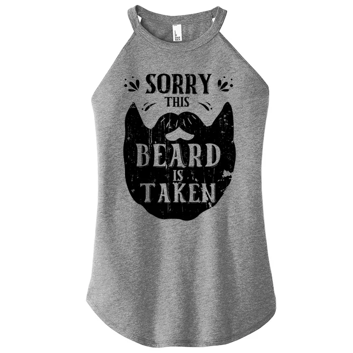 Sorry This Beard Is Taken Gift Valentines Day Gift Women’s Perfect Tri Rocker Tank