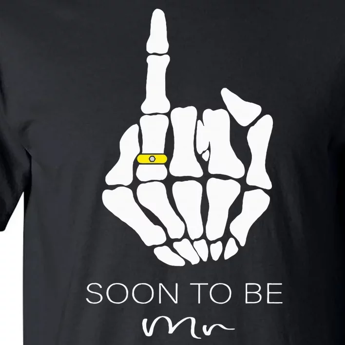 Soon To Be Mr Groom Party Engaged Skeleton Ring Finger Tall T-Shirt