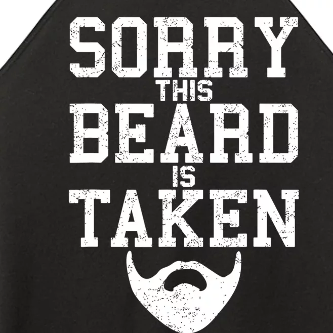 Sorry This Beard Is Taken Funny Valentine's Day Women’s Perfect Tri Rocker Tank