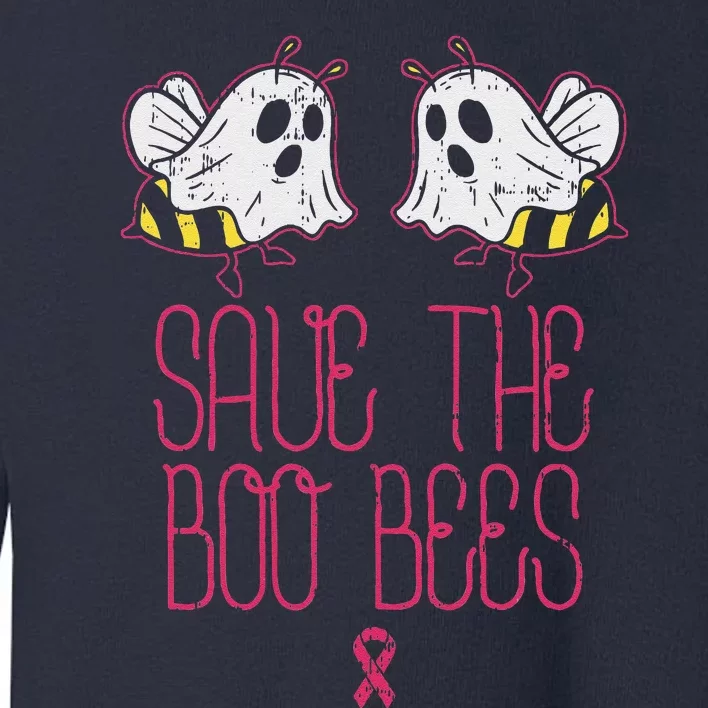 Save The Boobees Boo Bees Breast Cancer Halloween Women Toddler Sweatshirt