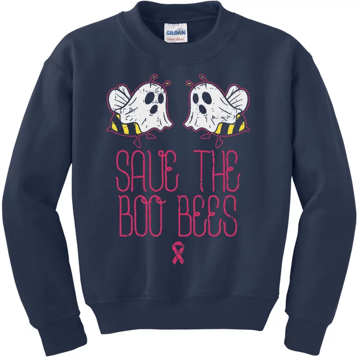 Save The Boobees Boo Bees Breast Cancer Halloween Women Kids Sweatshirt