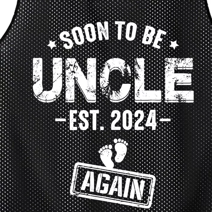 Soon To Be Uncle Again Promoted To Uncle Again 2024 Mesh Reversible Basketball Jersey Tank