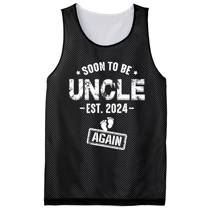 Soon To Be Uncle Again Promoted To Uncle Again 2024 Mesh Reversible Basketball Jersey Tank