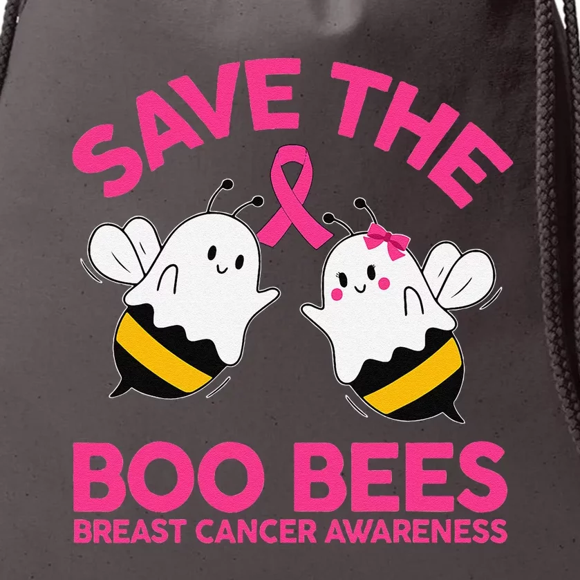 Save The Boobees Boo Bees Breast Cancer Halloween Women Drawstring Bag