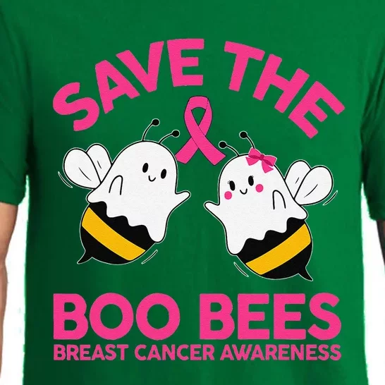 Save The Boobees Boo Bees Breast Cancer Halloween Women Pajama Set