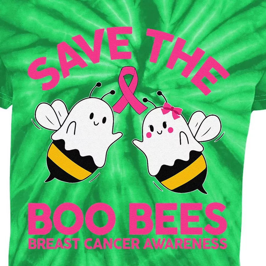 Save The Boobees Boo Bees Breast Cancer Halloween Women Kids Tie-Dye T-Shirt