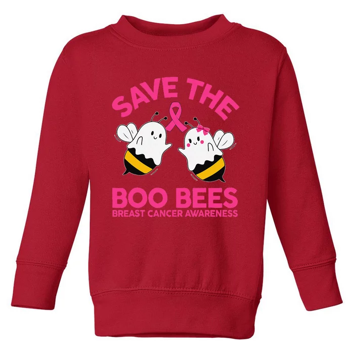 Save The Boobees Boo Bees Breast Cancer Halloween Women Toddler Sweatshirt