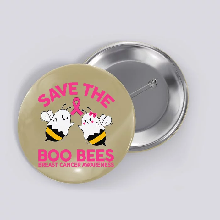 Save The Boobees Boo Bees Breast Cancer Halloween Women Button