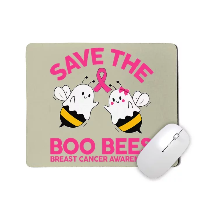 Save The Boobees Boo Bees Breast Cancer Halloween Women Mousepad