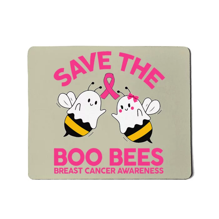 Save The Boobees Boo Bees Breast Cancer Halloween Women Mousepad