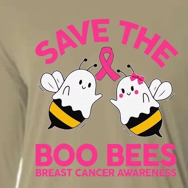 Save The Boobees Boo Bees Breast Cancer Halloween Women Cooling Performance Long Sleeve Crew