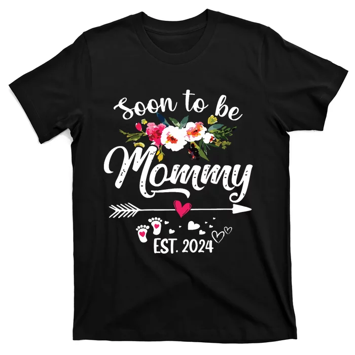 Soon To Be Mommy 2024 Mothers Day First Time Mom Pregnancy T-Shirt