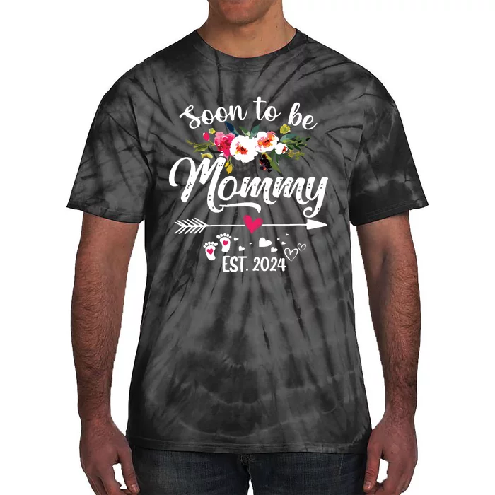 Soon To Be Mommy 2024 Mothers Day First Time Mom Pregnancy Tie-Dye T-Shirt