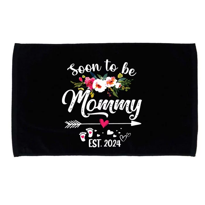 Soon To Be Mommy 2024 Mothers Day First Time Mom Pregnancy Microfiber Hand Towel