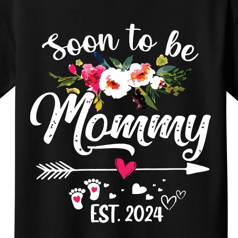 Soon To Be Mommy 2024 Mothers Day First Time Mom Pregnancy Kids T-Shirt