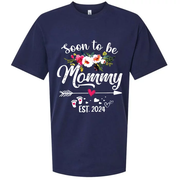 Soon To Be Mommy 2024 Mothers Day First Time Mom Pregnancy Sueded Cloud Jersey T-Shirt