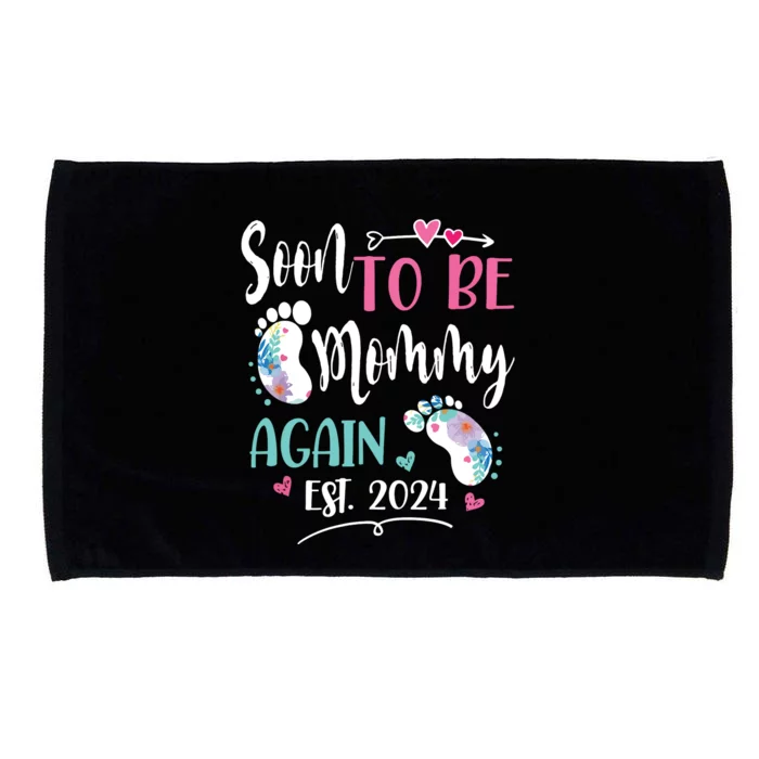 Soon To Be Mommy Again 2024 Mothers Day Microfiber Hand Towel