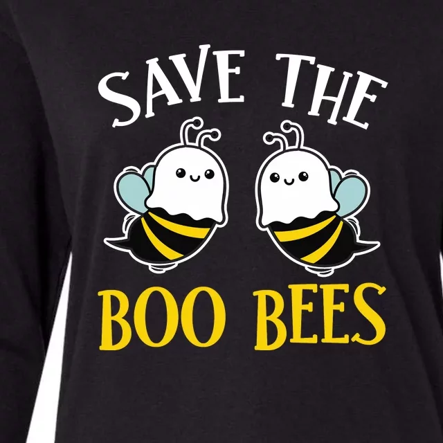 Save The Boo Bees Womens Cotton Relaxed Long Sleeve T-Shirt