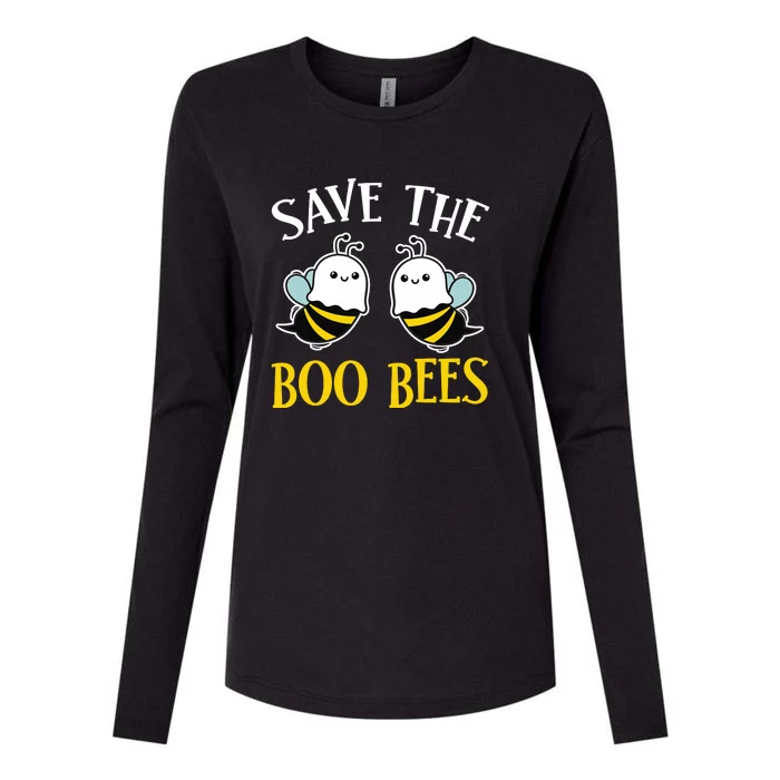 Save The Boo Bees Womens Cotton Relaxed Long Sleeve T-Shirt