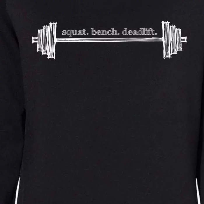 Strength Training Barbell Weightlifting Retro Gym Gift Womens California Wash Sweatshirt