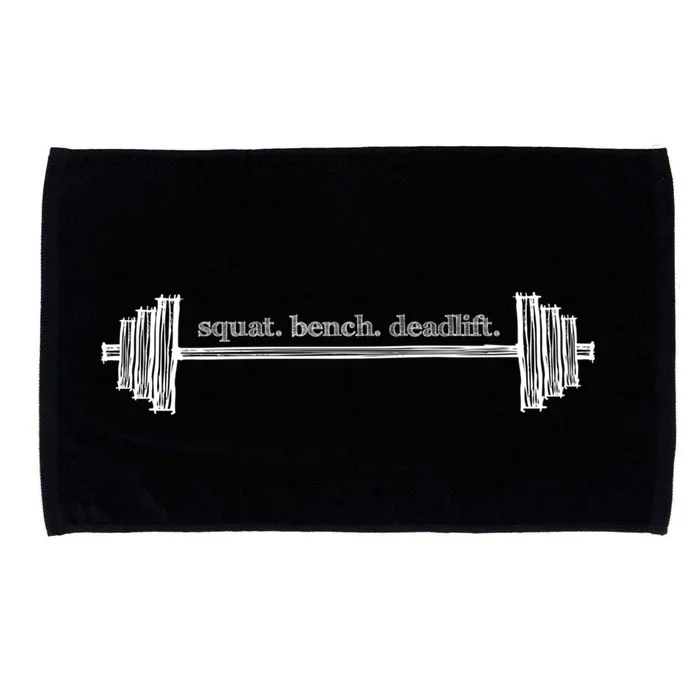 Strength Training Barbell Weightlifting Retro Gym Gift Microfiber Hand Towel