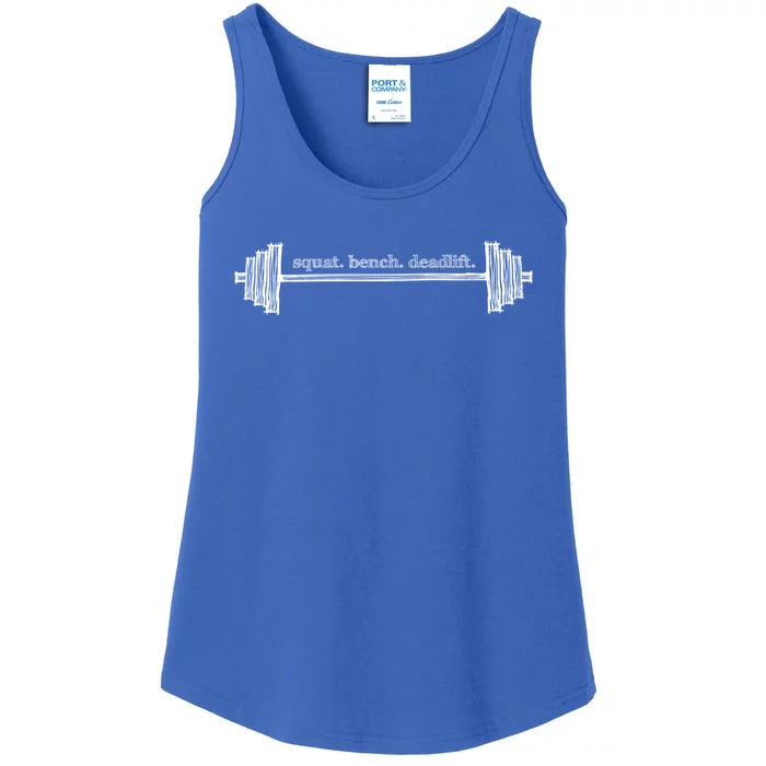 Strength Training Barbell Weightlifting Retro Gym Gift Ladies Essential Tank