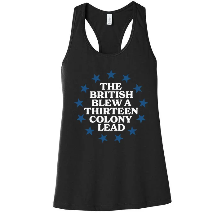 Shitheadsteve The British Blew A 13 Colony Lead Women's Racerback Tank