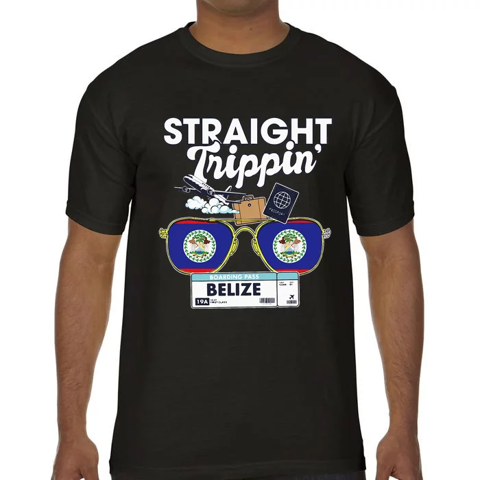 Straight Trippin Belize Vacation Travel Trip Matching Comfort Colors T-Shirt