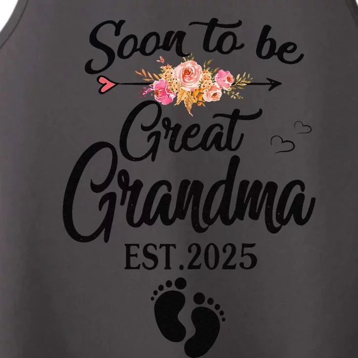 Soon To Be Great Grandma 2025 MotherS Day For New Grandma Performance Tank