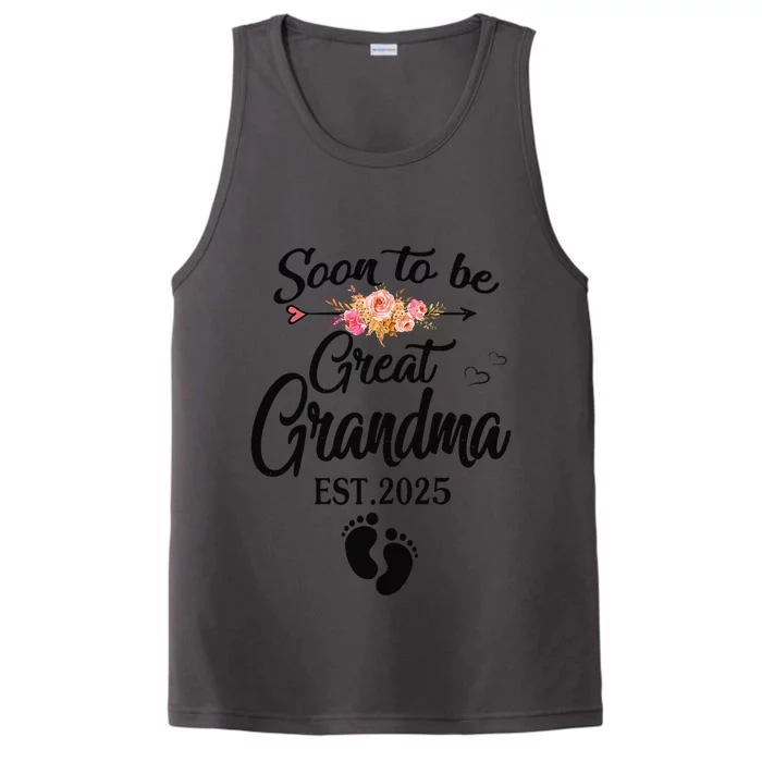 Soon To Be Great Grandma 2025 MotherS Day For New Grandma Performance Tank