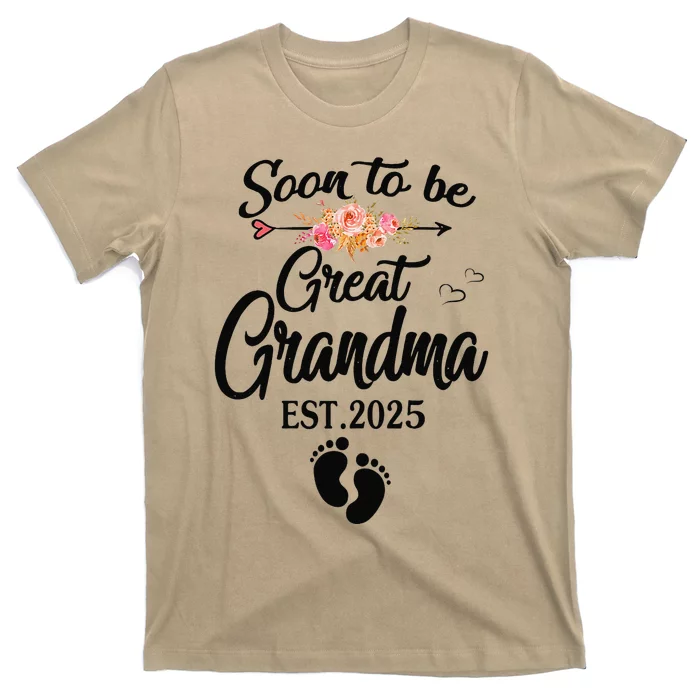 Soon To Be Great Grandma 2025 MotherS Day For New Grandma T-Shirt