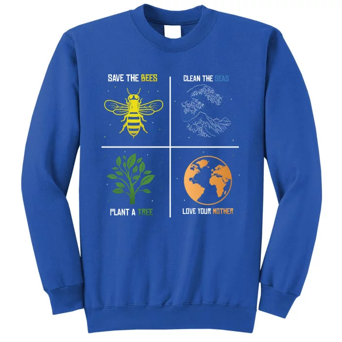 Save The Bees Plant More Trees Earth Day Gift Sweatshirt