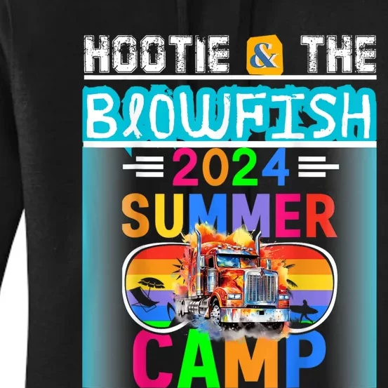 Small & The Blowfish Summer Camp With Trucks Women's Pullover Hoodie