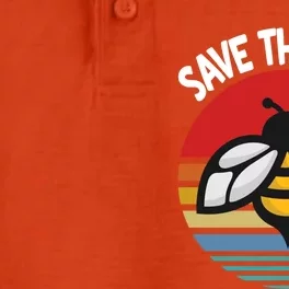 Save The Bees Gift Earth Day Environtal Gift Dry Zone Grid Performance Polo